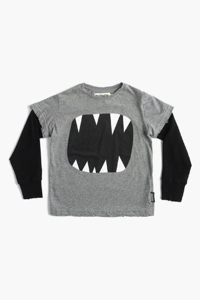 Boys Shirt Nununu Roar - Grey