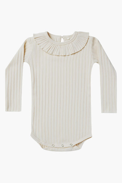 Baby Onesie Rylee + Cru Ruffle Ivory