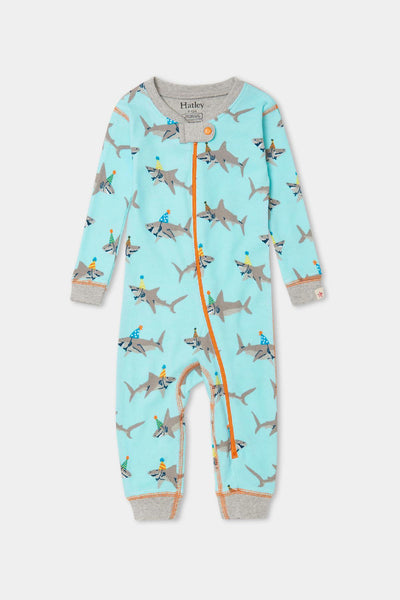 Hatley Shark Party Organic Cotton Boys Coverall