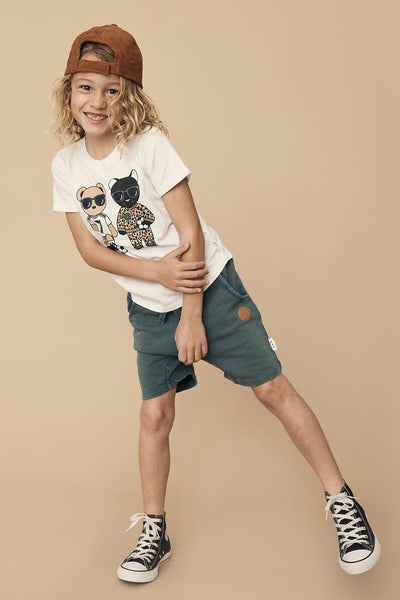 Boys Shorts Huxbaby Spruce kid model