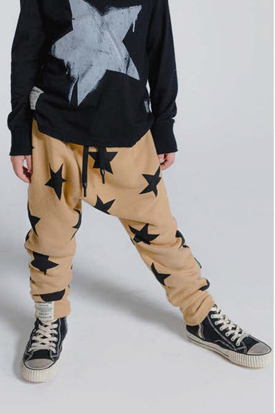 Boys Pant Nununu Star Baggy - Mocha