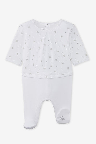 Petit Bateau Star Velour Footie