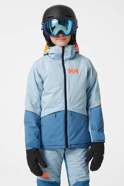 Girls Jacket Ski Helly Hansen Stellar Blue Fog