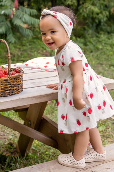 Baby Girl Dress Petit Lem Strawberry