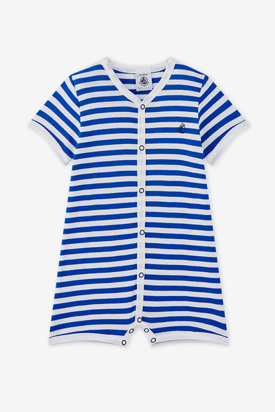 Petit Bateau Blue Stripe Romper