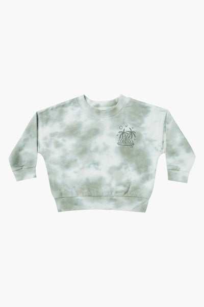 Rylee + Cru Tie-Dye Girls Sweatshirt flat