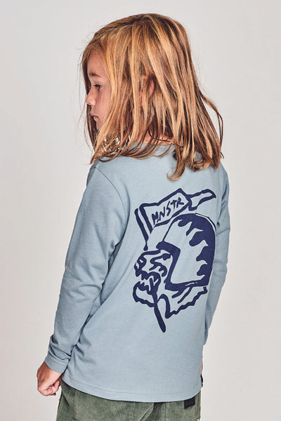 Munster Kids Upatree Boys Shirt - Mid Blue 