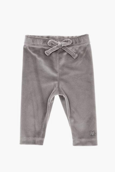 Tocoto Vintage Velvet Baby Leggings - Grey