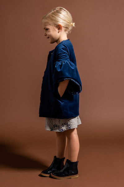 OMAMImini Velvet Coat - Royal Blue