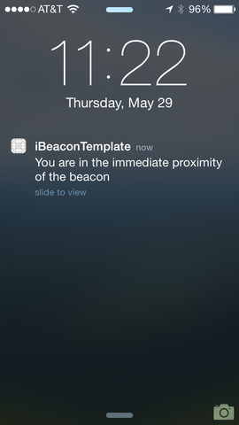 iBeacon Background Notification on iOS Lock Screen