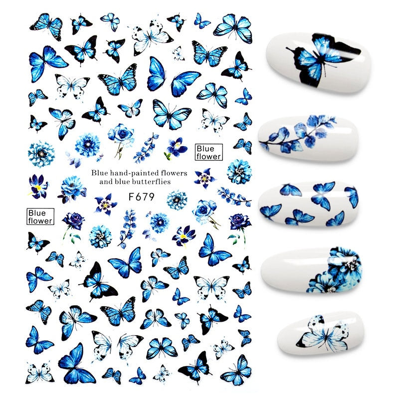 The New 3D Nail Sticker Cool English Letter stickers for nail Foil Love Heart Design Nails Accessories Fashion Manicure Sticker
