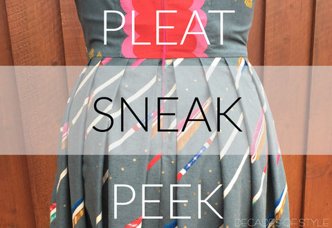 Pleating  Tutorial Sneak Peek