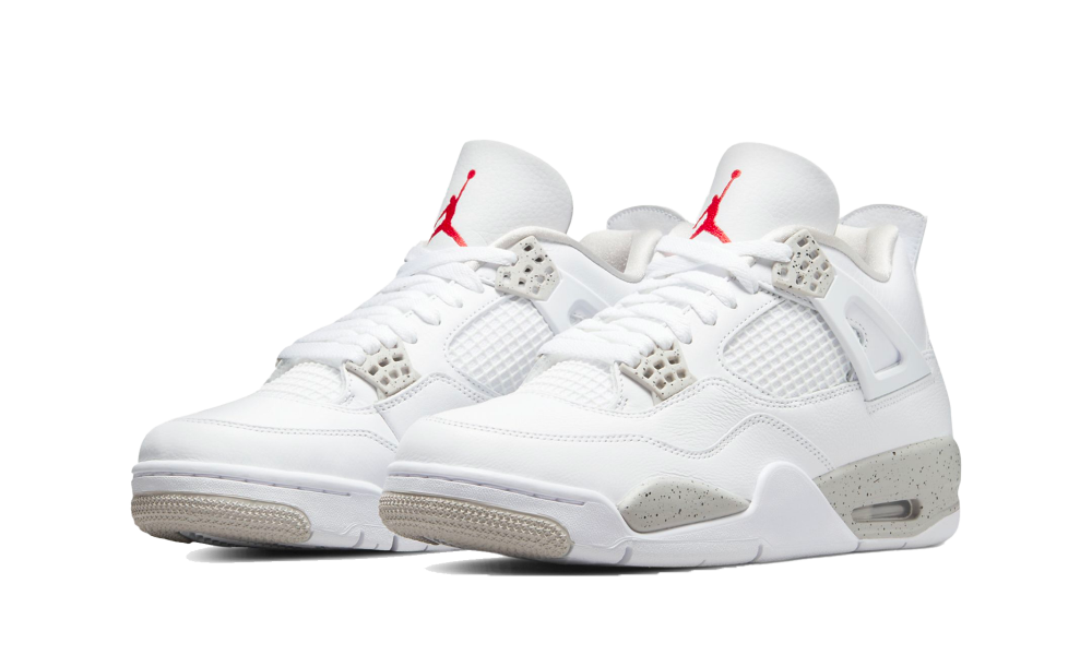 all white jordan retro 4