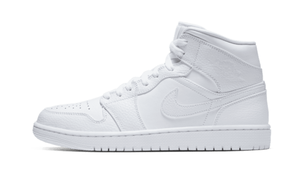 Air Jordan 1 Mid Triple White – BALAZS KICKS