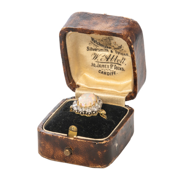 Victorian Opal Diamond Ring