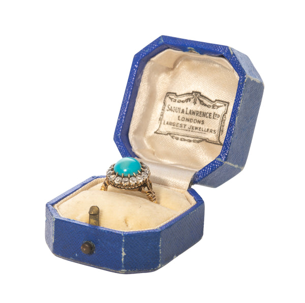 Victorian Turquoise Diamond Ring