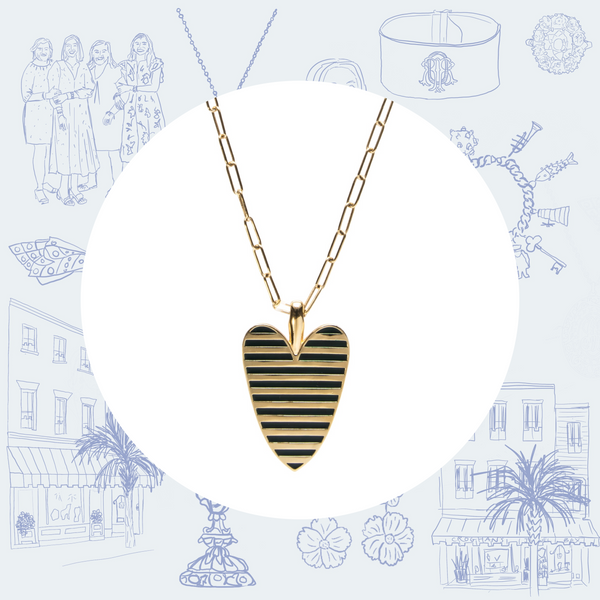 Goldbug Love On Top Heart Pendant Necklace