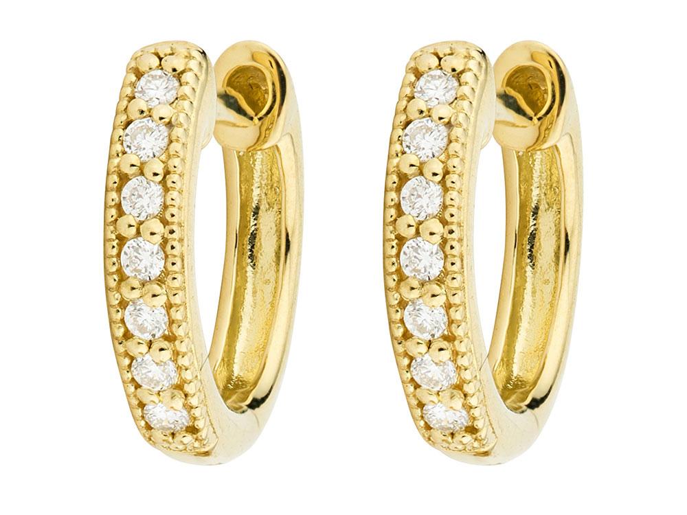 jude frances diamond hoop earrings