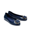 Ingrid Flats Sandals Shoes Navy