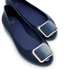 Ingrid Flats Sandals Shoes Navy