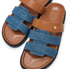 Caleb W Flats Sandals Blue