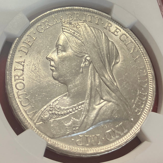 1878年 イギリス ヴィクトリア女王 2シリング銀貨 ゴチッククラウン-