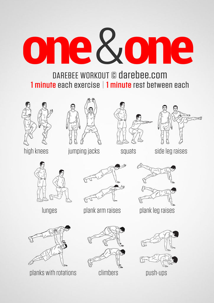 One and one high intensity interval training workout