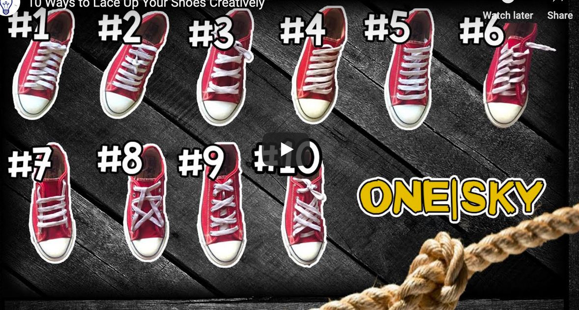 different ways to lace converse shoes
