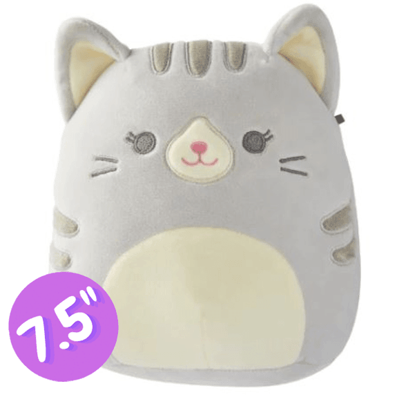 pink and grey cat squishmallow