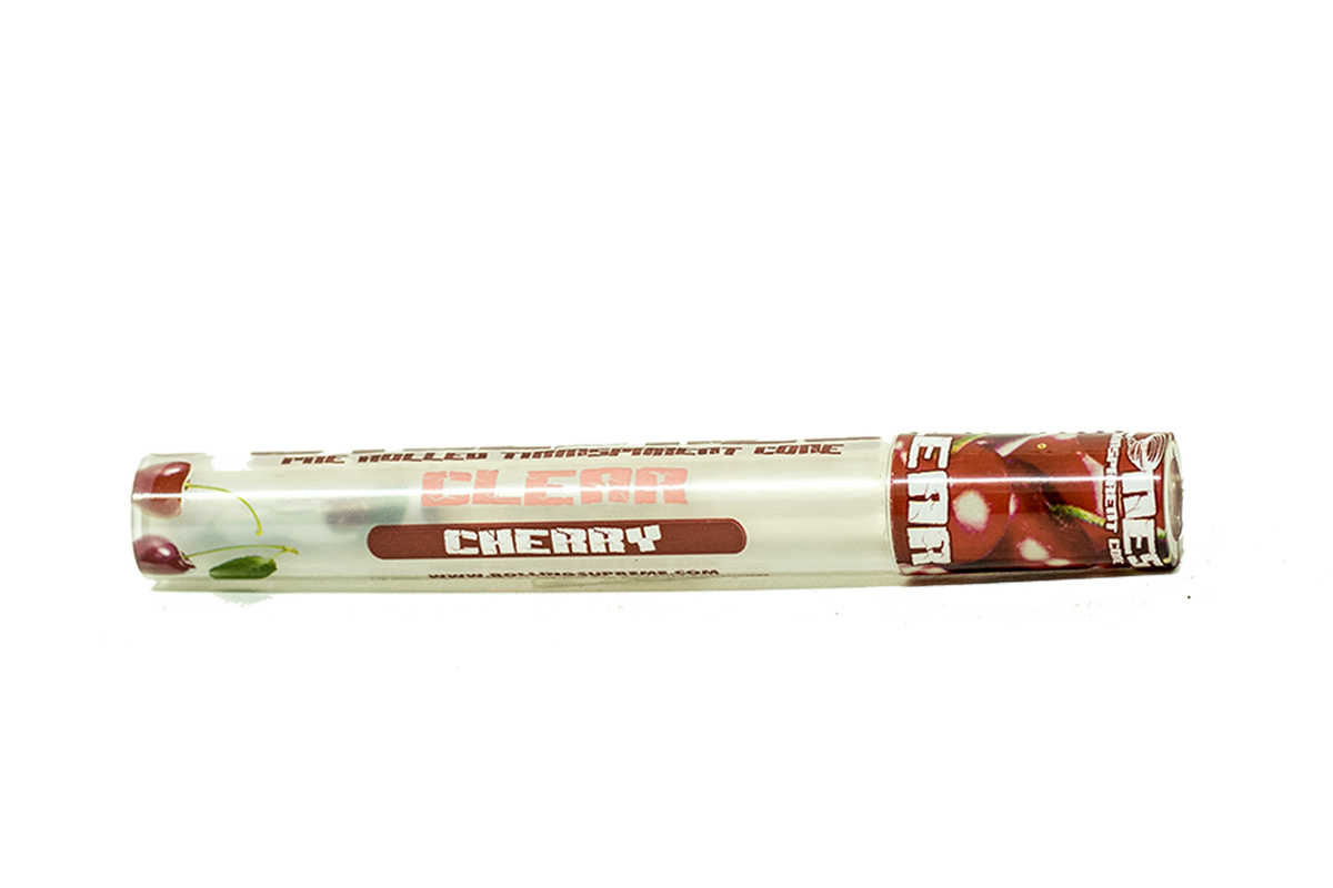 Cyclones Clear Cherry Pre Rolled Transparent Flavoured Cones 