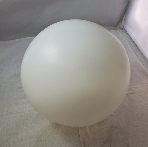 white plastic globe light cover