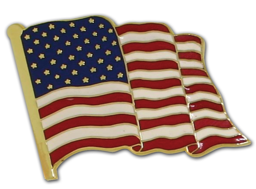 Stock American Flag Pins 4837