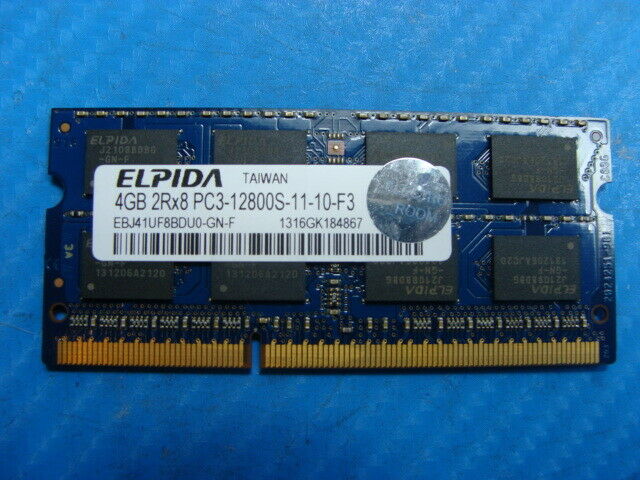MacBook A1286 Elpida 4GB SO-DIMM RAM Memory PC3-12800S EBJ41UF8BDU0-GN-F