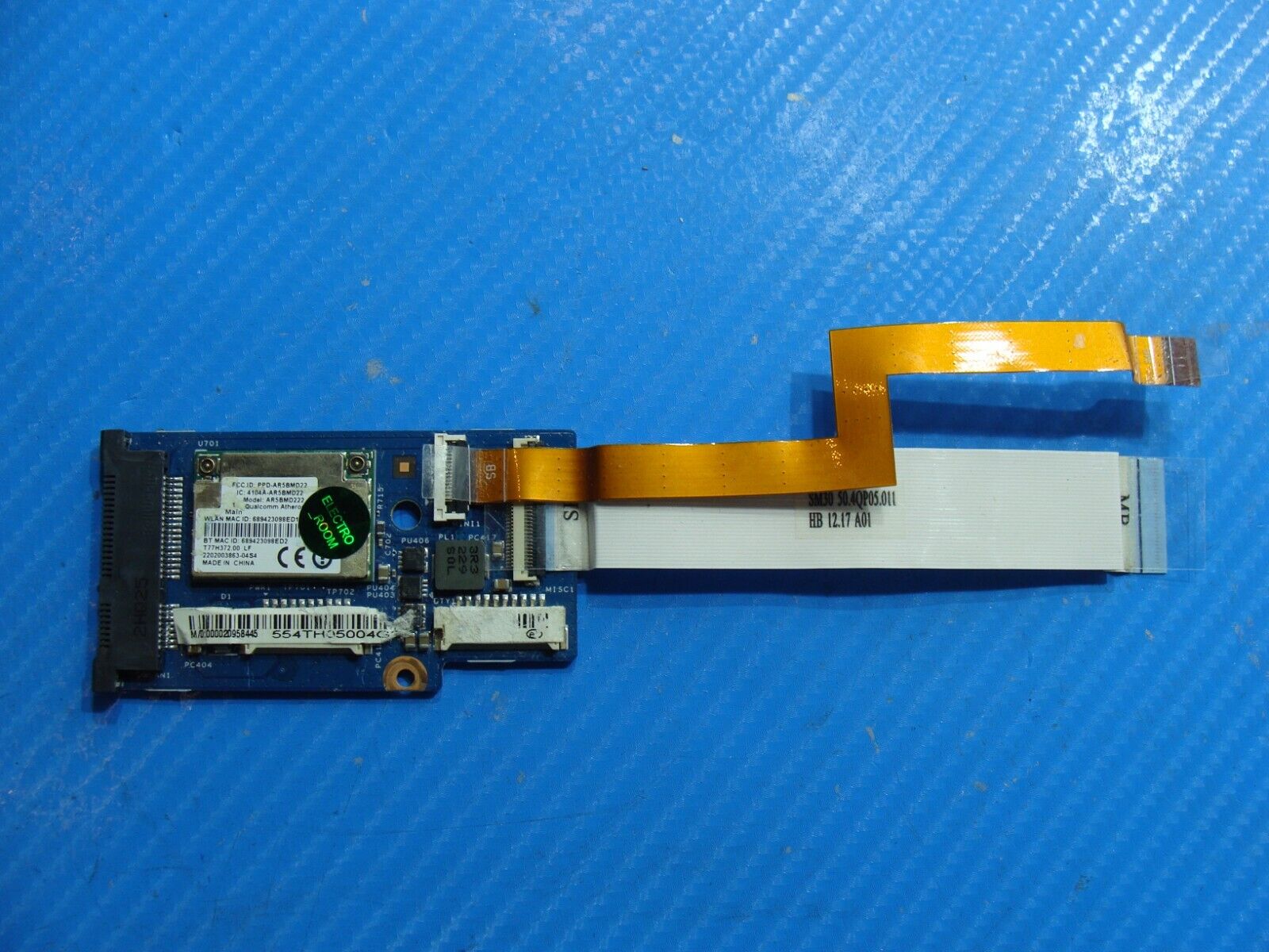 Aspire S3-391 SSD Connector Board w/Cables