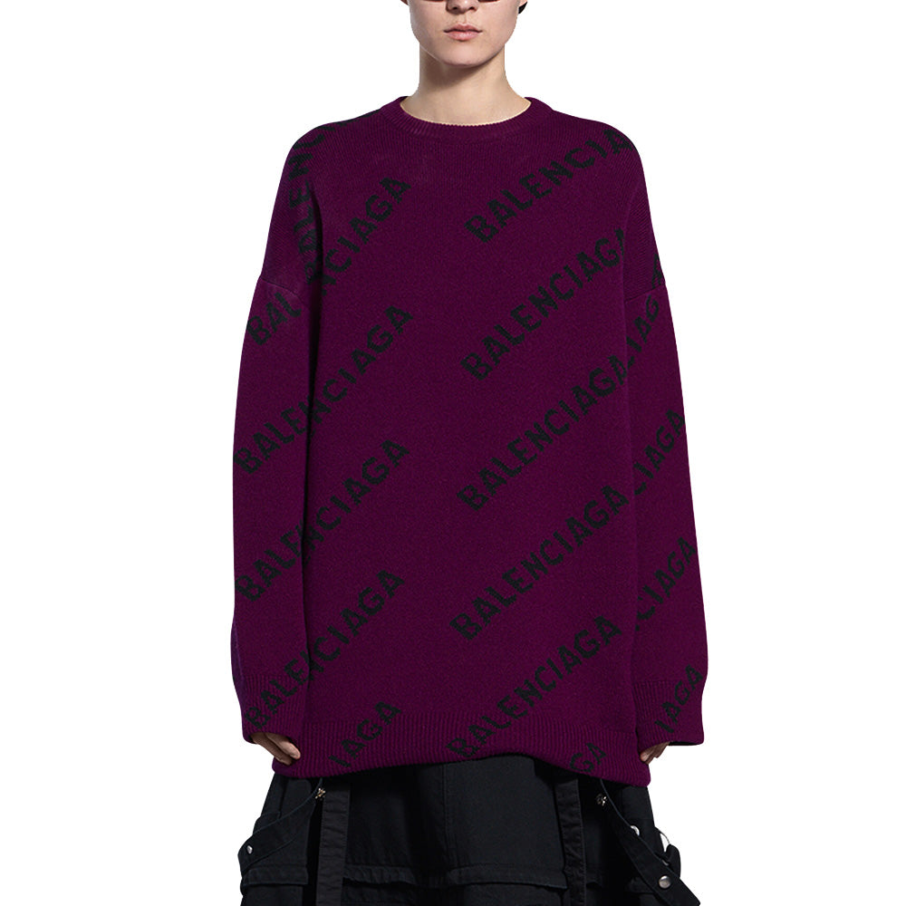 balenciaga purple sweater