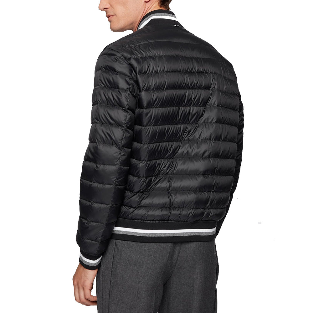 hugo boss puffer jacket black