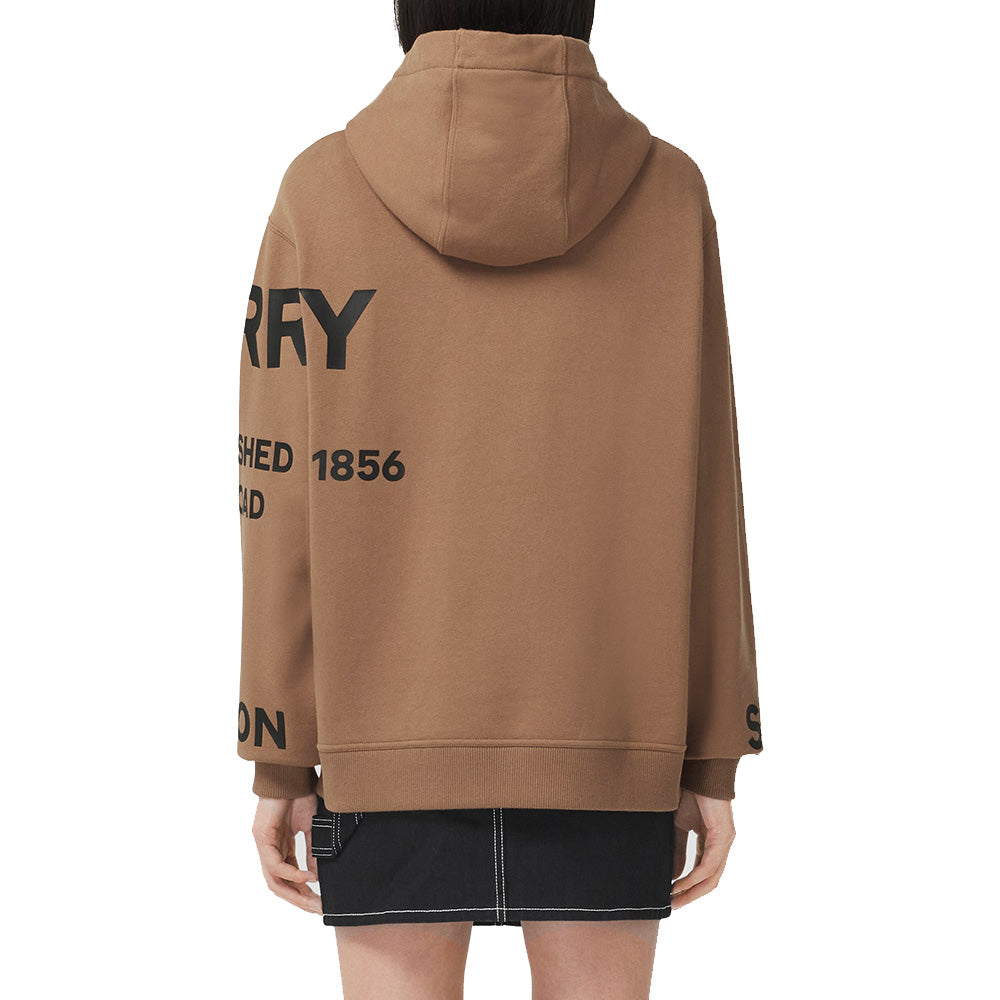 burberry horseferry print cotton oversized hoodie