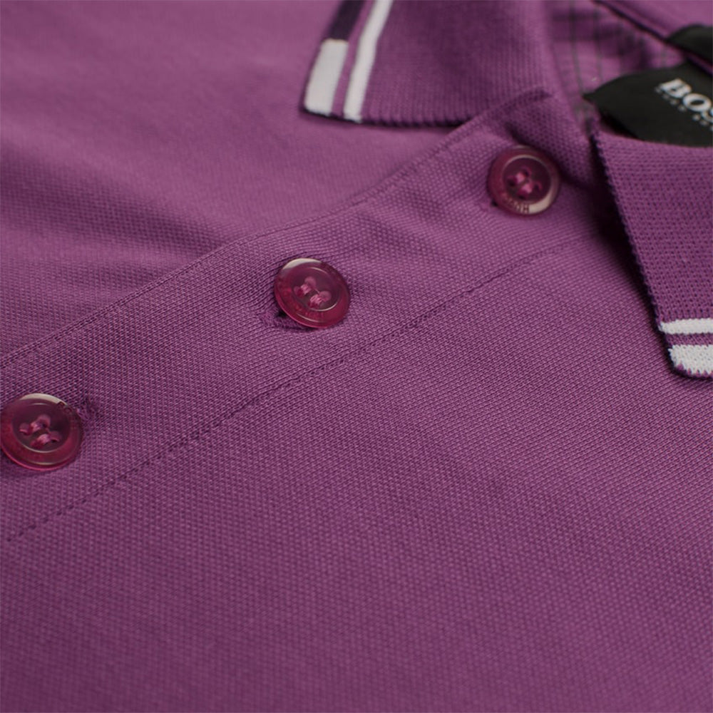 purple golf polo