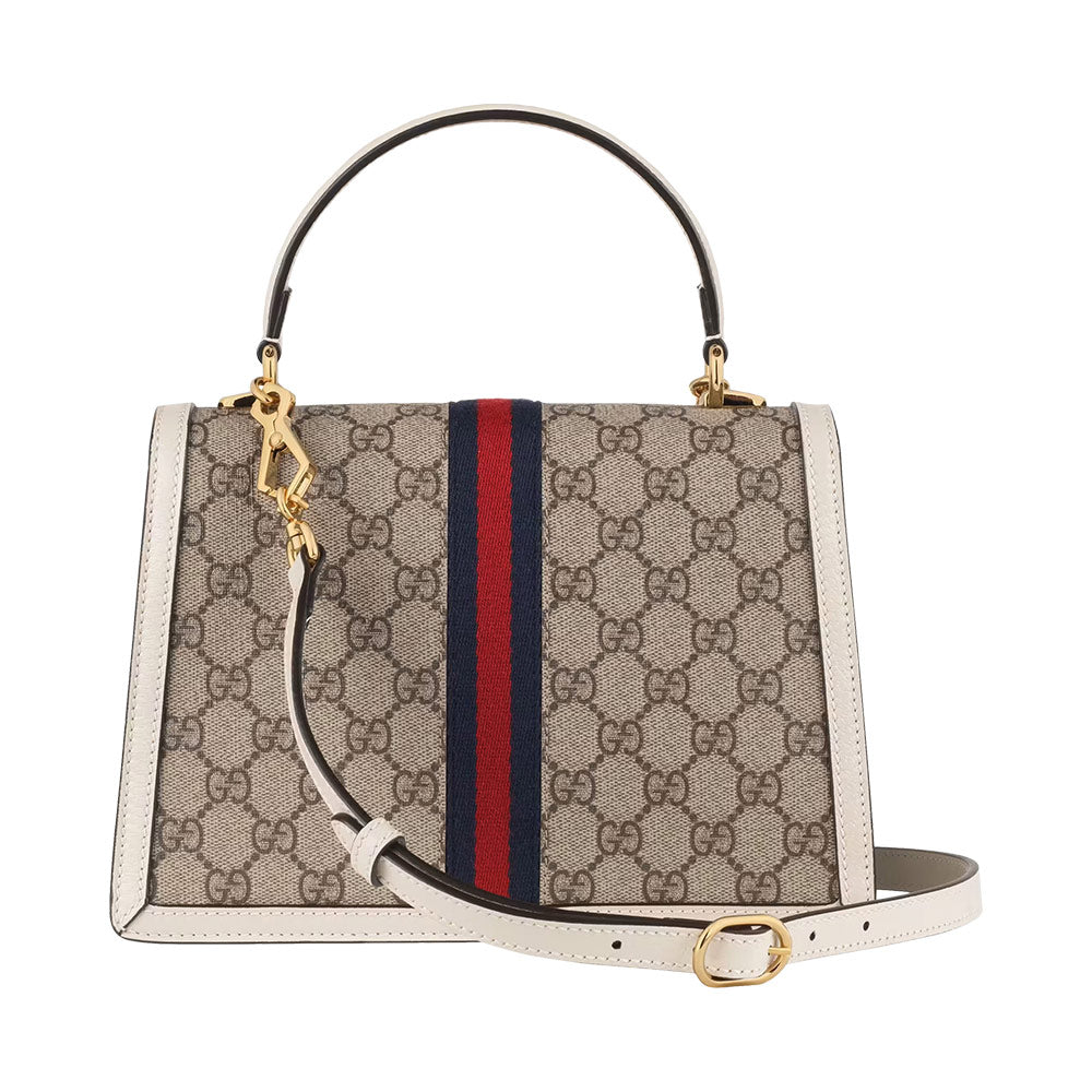 gucci top handle bag white