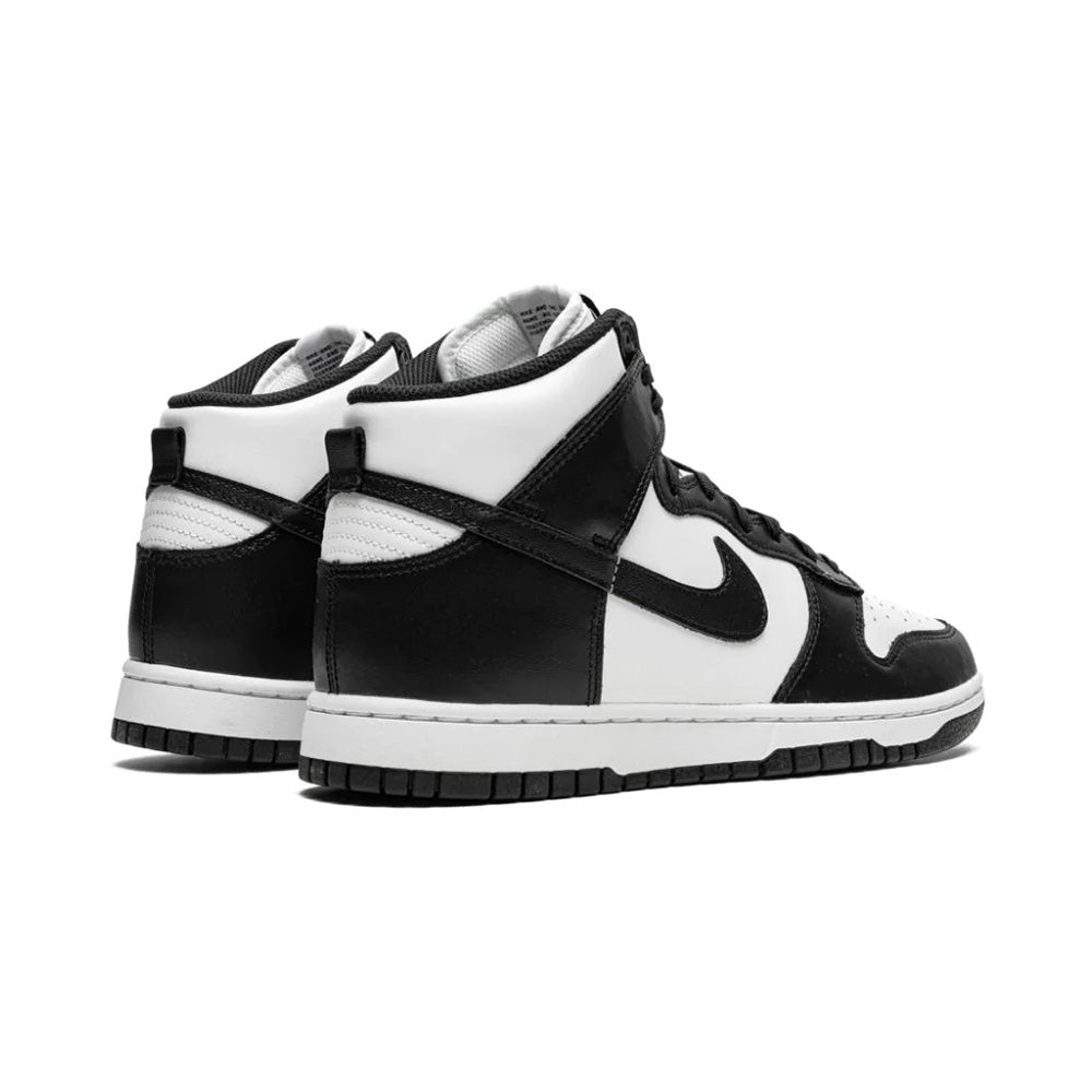 nike dunks high tops black and white