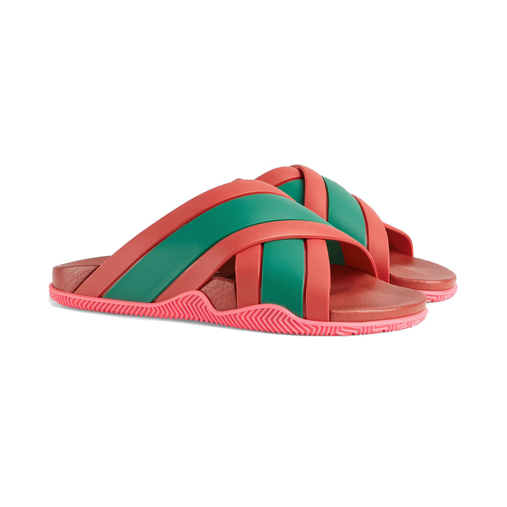 women gucci slides red