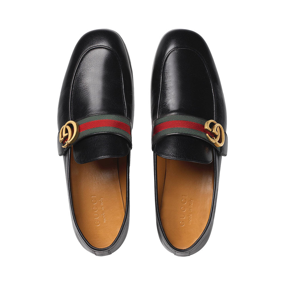 gucci loafer with gg web