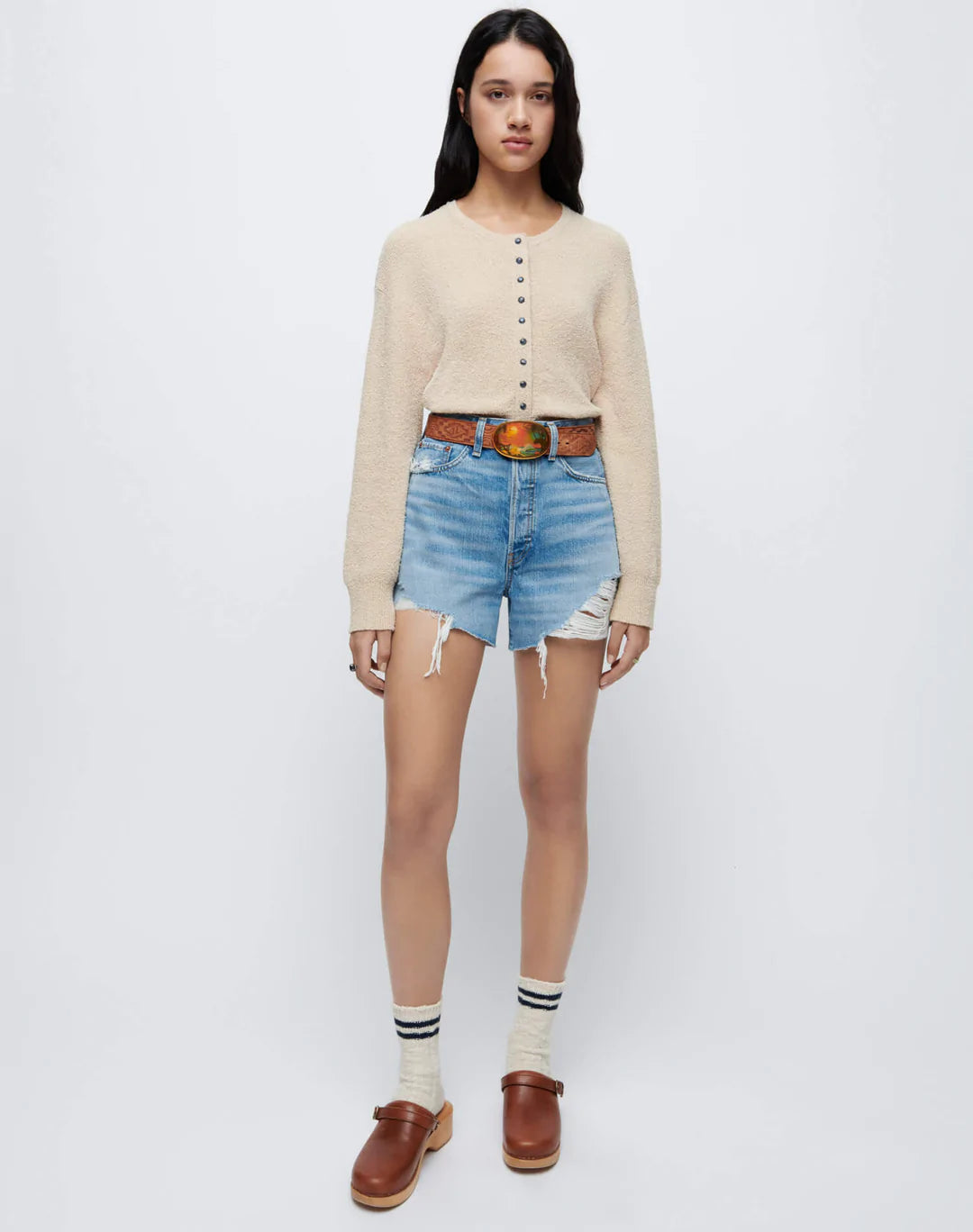 RE/DONE 90's Snap Front Cardigan