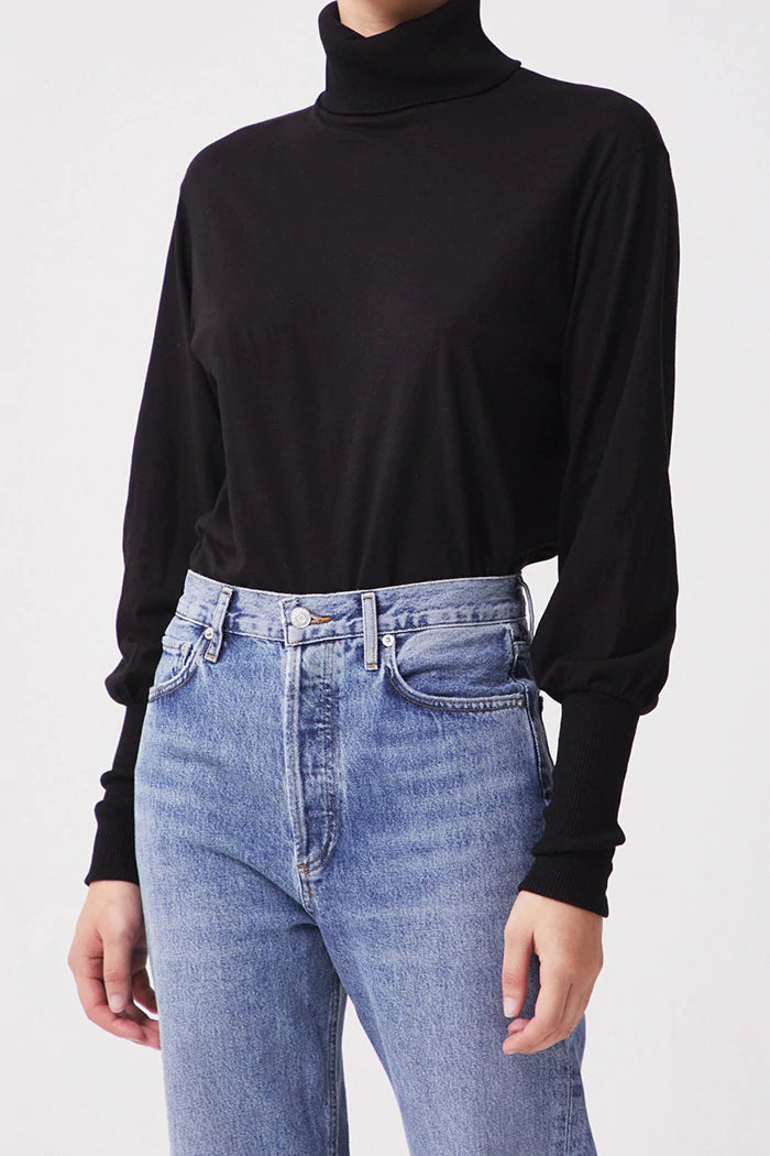 AGOLDE Funnel Neck Rib L/S Tee
