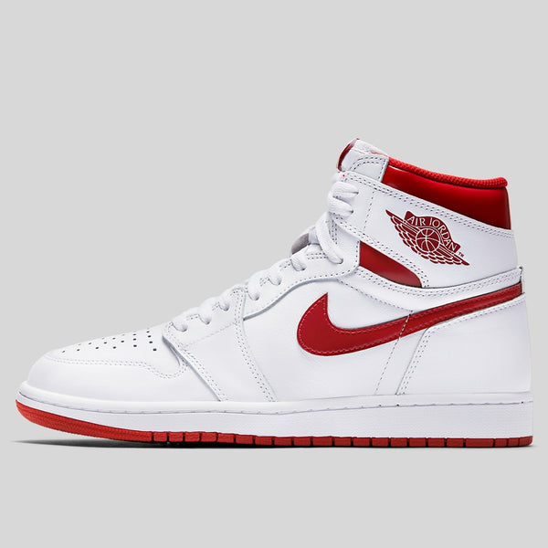 jordan retro 1 white and red