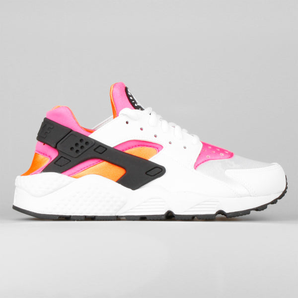 nike air huarache white pink orange