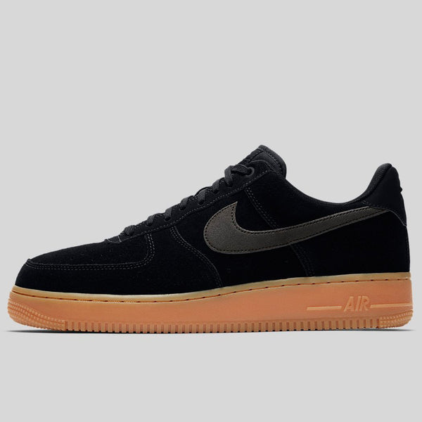 nike air force black and brown suede