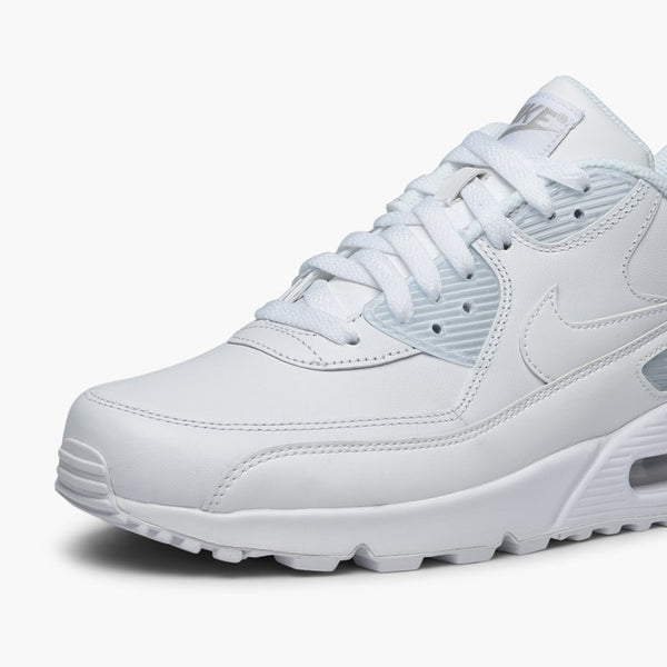 all white leather air max