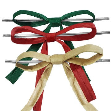 Paper Raffia Twist-tie Bow