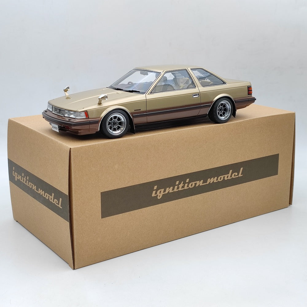 Ignition Model 1/18 Toyota Soarer 2800GT Extra Z10 Gold/Brown IG1372 Resin  Toy Car Model Gift